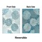 World Rug Gallery Modern Floral Aloha Reversible Recycled Plastic 3' X 5' Blue Outdoor Rug 6069BLUE3X5 - alternate 7